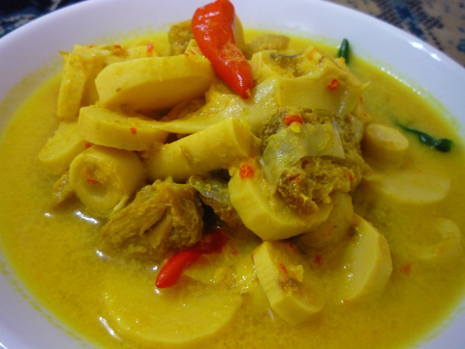  MASAK  LEMAK  CILI  PADI  DAGING REBUNG