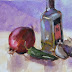 Let's Cook 6"x8" Oil Painting of Cooking Ingredients