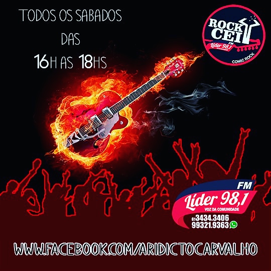RockCeí - todos os sábados das 16 às 18 horas 