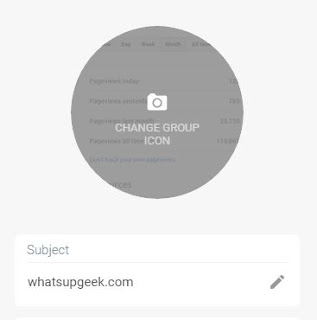 how to change a group photo/icon in whatsapp web