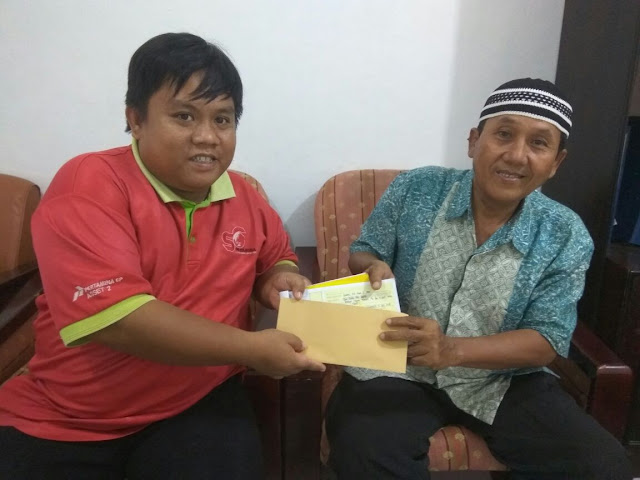 BANTUAN TAMBAHAN ONGKOS PULANG KAMPUNG UNTUK BAPAK M. FAIZI