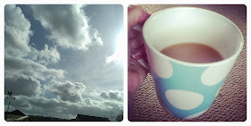 Blue sky, sunlight and clouds - A cup of tea