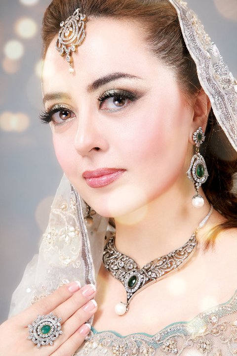 indian pakistani wedding dress jewelry and make up