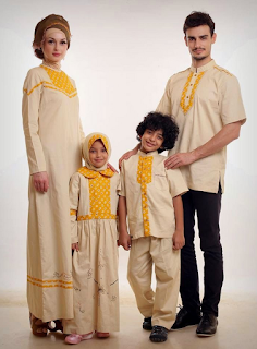 Contoh Baju Muslim Sarimbit Keluarga 