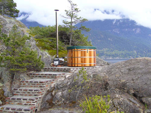 ' all about modern ideas ': wooden cedar hot tub from