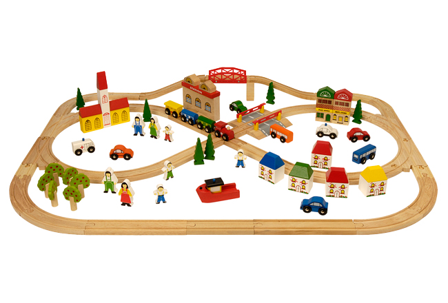 Cuthberts Toys: Big Jigs - Wooden Country Train Set