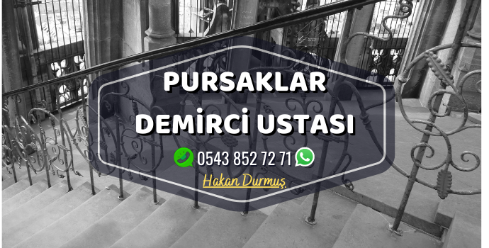 Ankara Pursaklar Demirci Merdiven Demiri - Ferforje Demir - Balkon Demiri - Bahçe Demiri