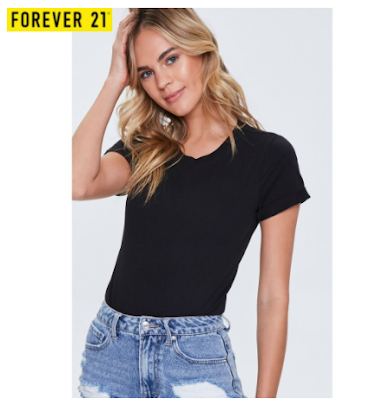 Forever 21 Women's Crew Tee Bodysuit