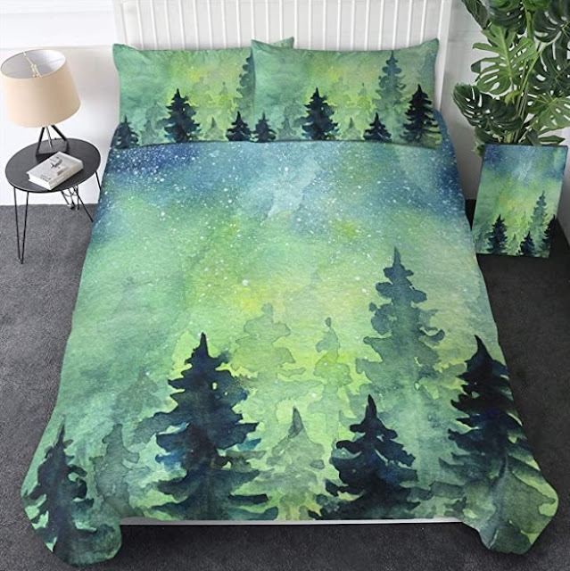 forest green comforter