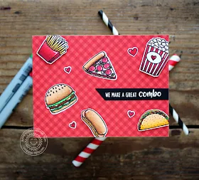 Sunny Studio Stamps: Fast Food Fun We Make A Great Combo Card by Vanessa Menhorn