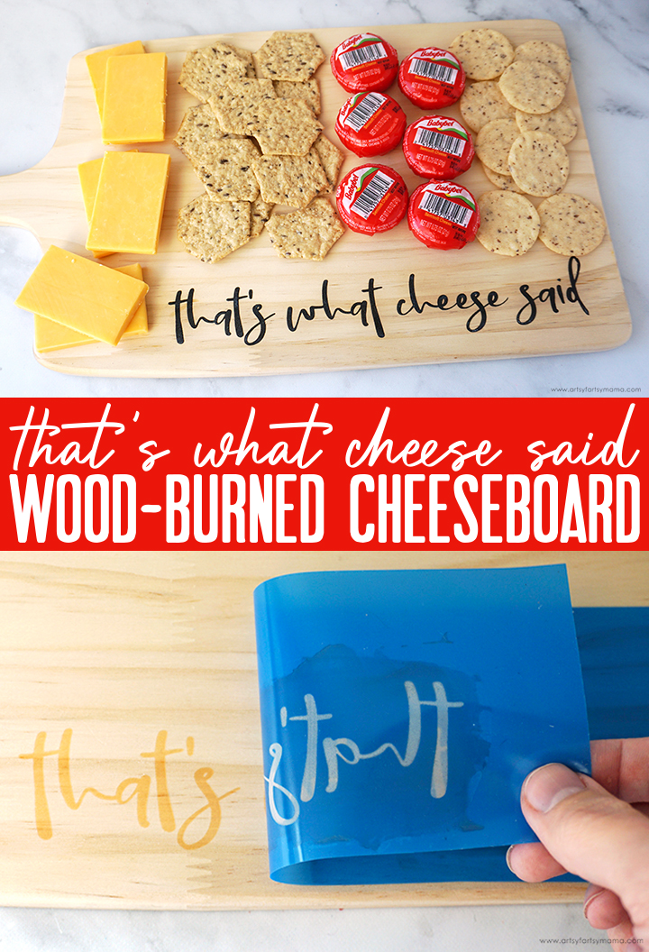 DIY Wood-Burned Cheeseboard