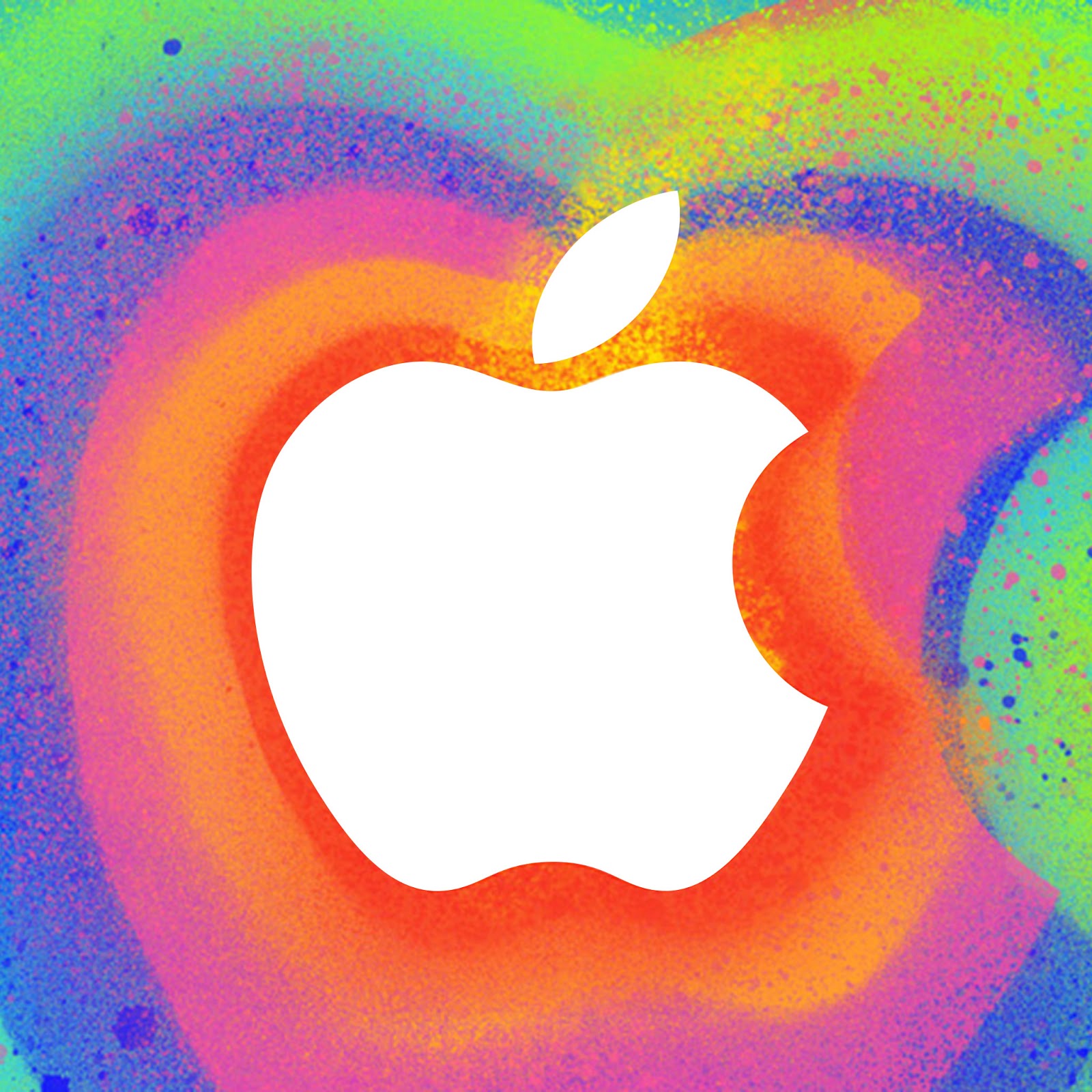 the new iPad updated version. Here apple rainbow logo retina wallpaper ...