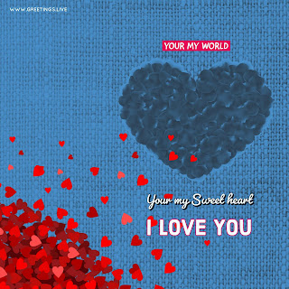 Your my world i love you love creative proposal image