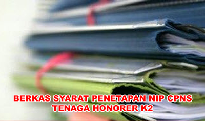 Berkas Syarat Pemberkasan NIP CPNS Honorer K2