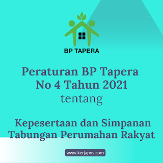 Peraturan BP Tapera No 4 Tahun 2021 tentang Kepesertaan dan Simpanan Tabungan Perumahan Rakyat