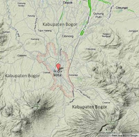 peta bogor kota dan kabupaten bogor (bogor map)