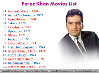 feroz khan movies list 31 to 45