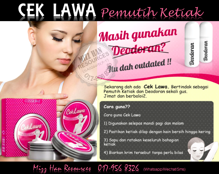 CEK LAWA KRIM PEMUTIH KETIAK  Mizz Han Resources HQ