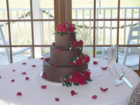 christmas wedding cake