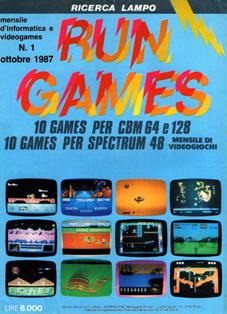 Run Games. Mensile d'informatica e videogames 1 - Ottobre 1987 | PDF HQ | Mensile | Computer | Programmazione | Commodore | Videogiochi | ZX Spectrum
Numero volumi : 15
Rivista composta da sole 8 pagine per uscita riguardante ottimi giochi per CBM64, CBM128 e ZX Spectrum 48.