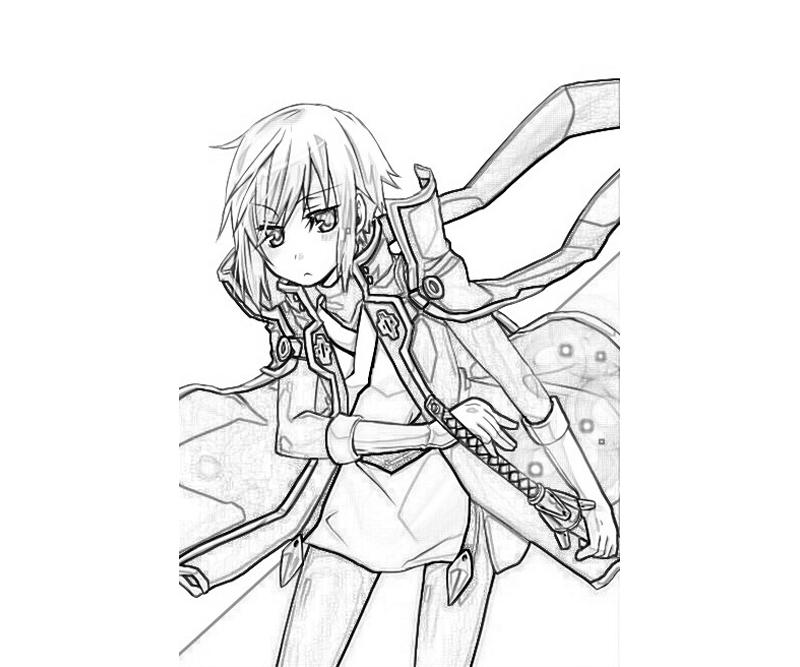 jin-kisaragi-cute-coloring-pages