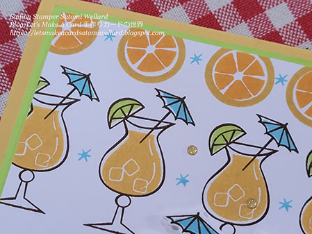 Stampin'Up! Cute Fruit Nothing Better Than card by Sailing Stamper Satomi Wellard