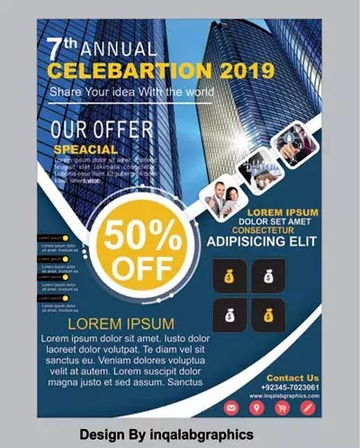 Flyer Design Templates Free Vector Images For Commercial Use Brochure Design Templates Psd And Cdr File Free Download