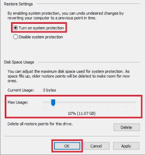 cara membuat restore point windows 10