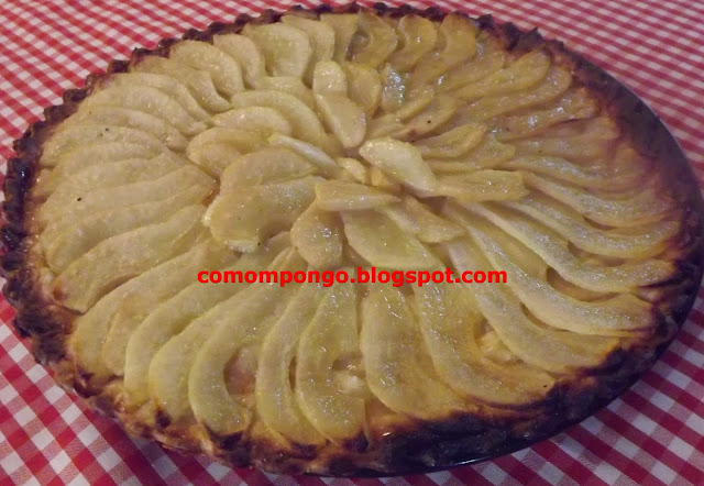 Tarta tatin de pera