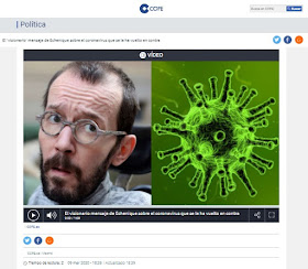 Coronavirus en Madrid - Virus Made in China - Día 0 - Cunde el pánico - El coronavirus se multiplica por el 8M - ÁlvaroGP - Contenidos digitales - el troblogdita - Foto sacada de la Web de la Cadena COPE