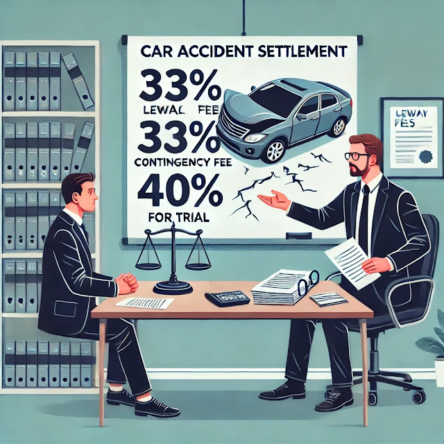 How much do lawyers take from car accident settlement