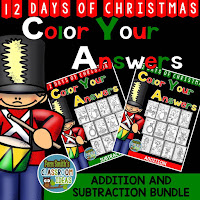  Fern Smith's Classroom Ideas Twelve Days of Christmas Addition and Subtraction Facts Bundle - Color Your Answers for Christmas at TeacherspayTeachers, TpT.