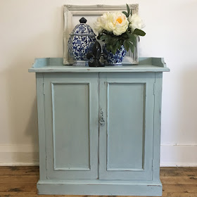 seafoam blue cupboard by lilyfield life