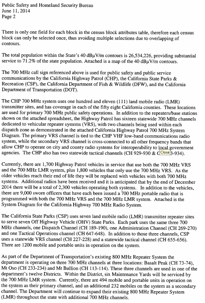 California Radio Interoperable System (CRIS) - 9D2