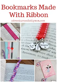 bookmarks made with ribbon