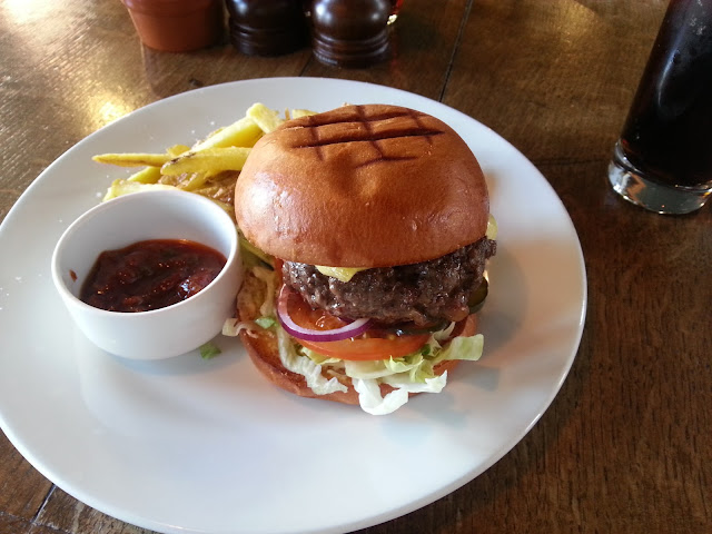 Fat Cow burger from The Old Red Cow