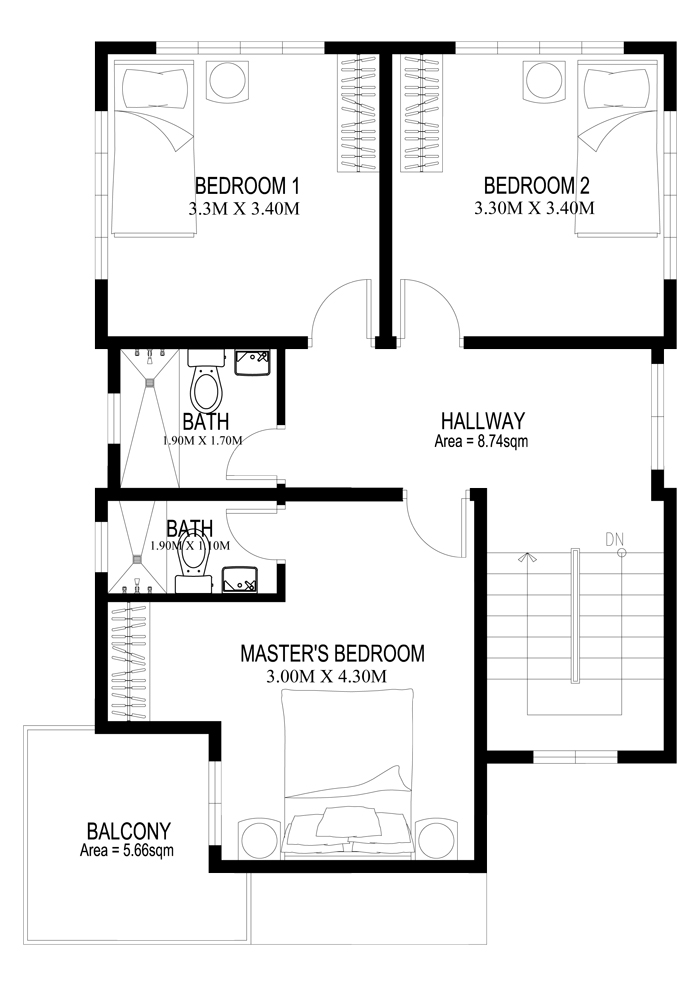 22+ Two Story House Plans With Master On Second Floor