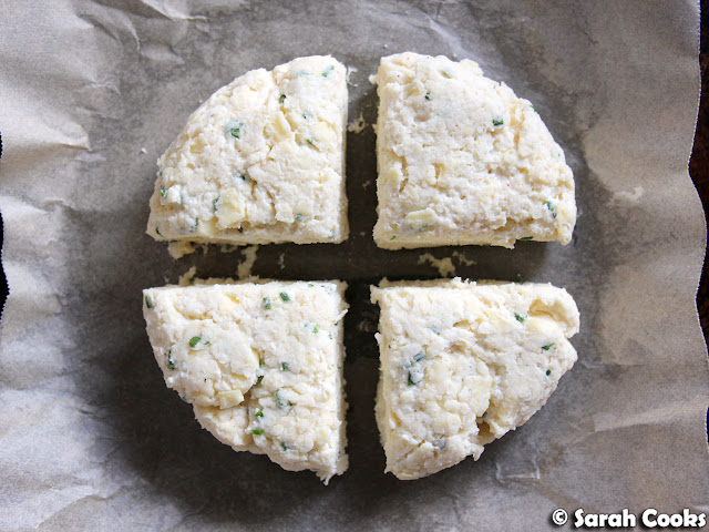 Small-Batch Cheddar and Chive Scones