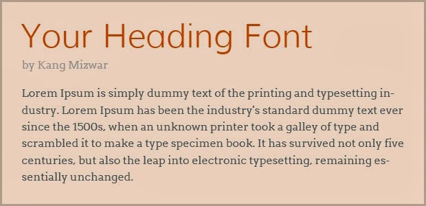 Google Web Font Combinations