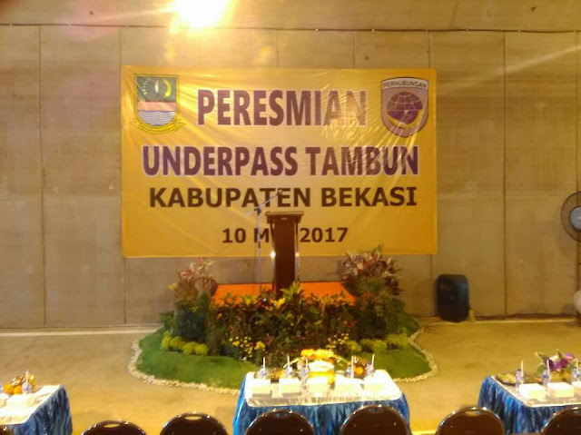 Peresmian Underpass Tambun Selatan,Underpass Tambun,Terowongan Underpass Tambun