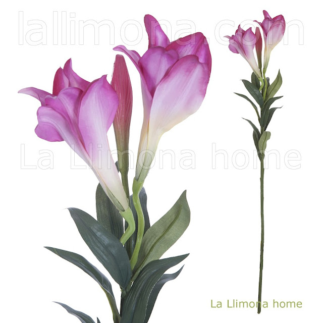 Flor artificial lily easter rosa detalle en La Llimona home