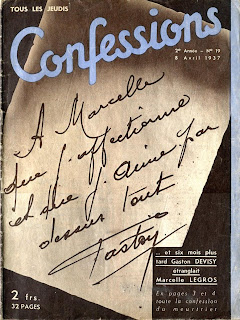 Confessions, France, 1937, Cover