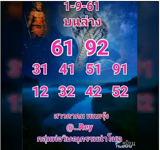 Thai Lotto Best Paper For 01-09-2018