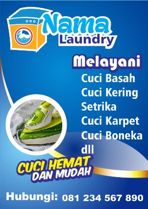 Contoh Brosur Laundry Ukuran A5 - Tips Mendesain