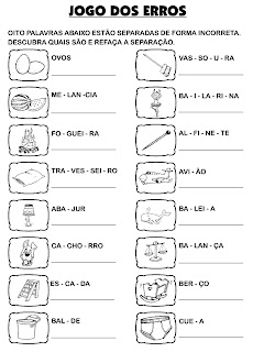 ATIVIDADES DE PORTUGUÊS PARA 3° ANO GRAMÁTICA INFANTIL