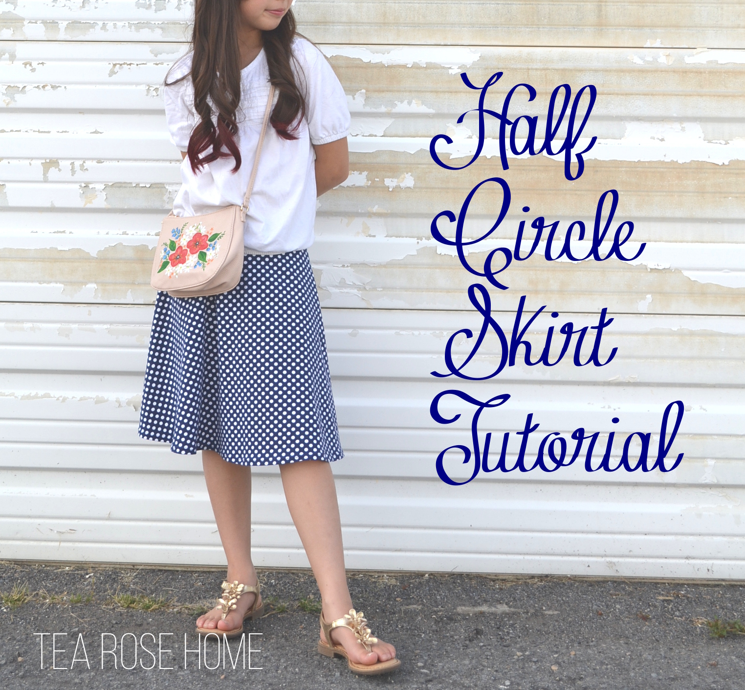 Tea Rose Home: Tutorial~ Half Circle Skirt {Skirting the Issue}