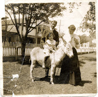 Kerrville Texas child on donkey 1905