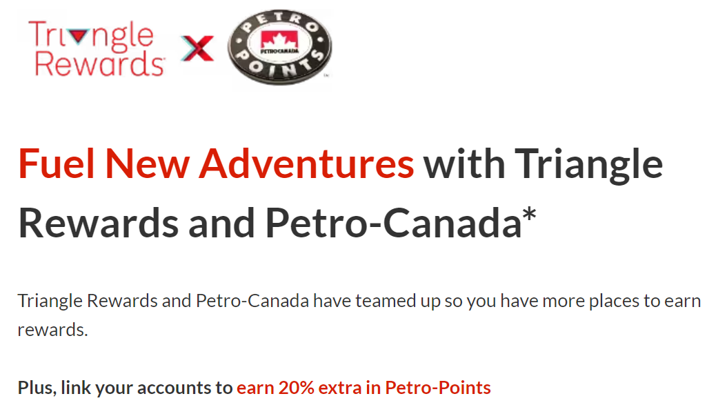 加国理财: Triangle Rewards 和Petro-Points Program 的合作