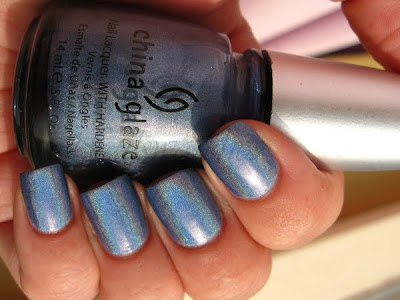 china glaze om collection idk periwinkle holographic nail polish nailswatches