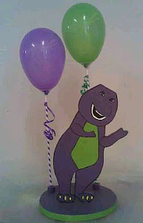 Children's Parties Decoration, Barney Centerpieces